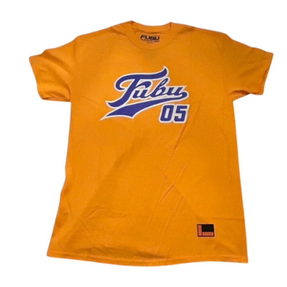 Vintage FUBU Orange & Purple Short Sleeve Tee Size Small & Large Streetwear Y2K
